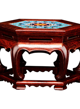 花盆底座佛像香炉印度小叶紫檀