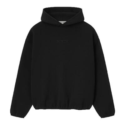 Essentials25SS皮标连帽卫衣