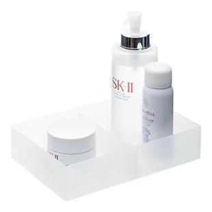 日本霜山化妆品收纳盒磨砂整理盒桌面抽屉分隔盒口红镜柜储物盒