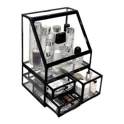 桌面高级感收纳盒化妆品置物架