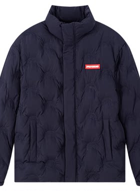 SprayGround鲨鱼嘴压印logo羽绒服男女冬季保暖情侣宽松羽绒外套