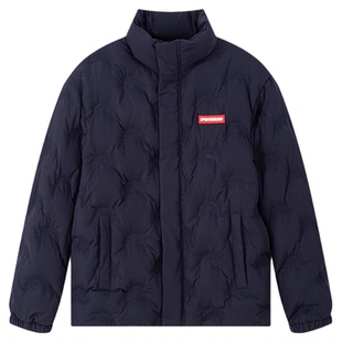 SprayGround鲨鱼嘴压印logo羽绒服男女冬季保暖情侣宽松羽绒外套
