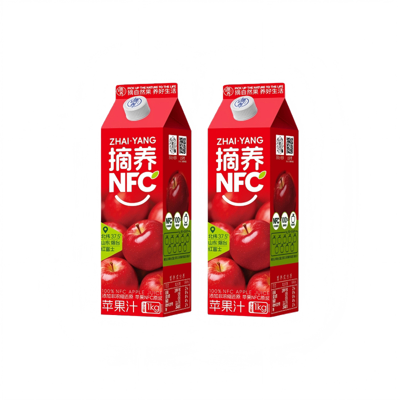 临期100%NFC苹果汁葡萄果汁饮料梨汁橙汁NFC原浆浓缩饮品食品新鲜