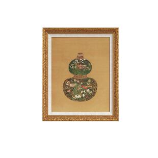 中式古典陈琳葫芦花瓶图装饰画客厅卧室特色餐厅茶室挂画创意礼品