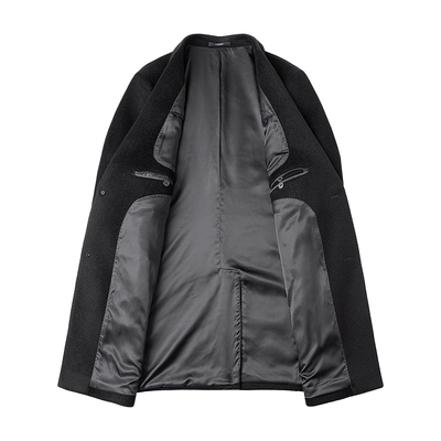 羊绒大衣男中长款西装领羊毛外套