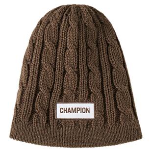 Champion冠军麻花纹冬季针织帽男女复古保暖毛线冷帽情侣官方正品