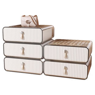 抽屉式内衣内裤袜子收纳盒家用贴身衣物分格神器整理盒带盖三合一