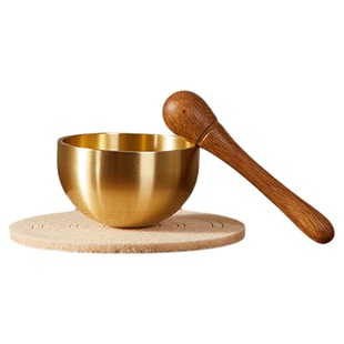 迷你颂钵檀香精油香薰扩香摆件手工钵音静心瑜伽冥想禅修打坐梵音