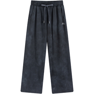 万有引力博物馆 卫裤运动裤女2024新款裤子宽松休闲裤长裤直筒裤