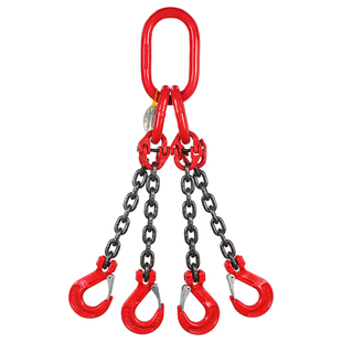 起重链条吊索具双勾四钩吊具吊环行车吊车吊钩挂钩G80级猛钢链条