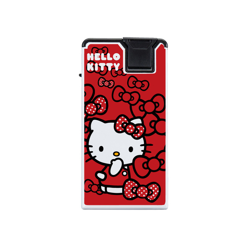 HelloKitty金属防风打火机蓝火直冲卡通创意一体式高档充气打火机