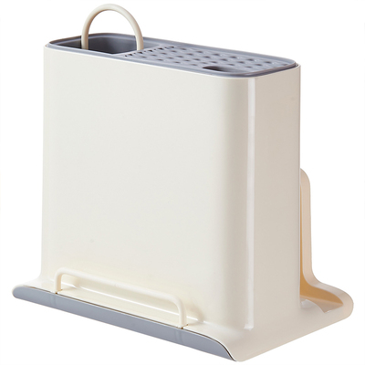 高颜值厨房多功能刀架锅盖收纳架