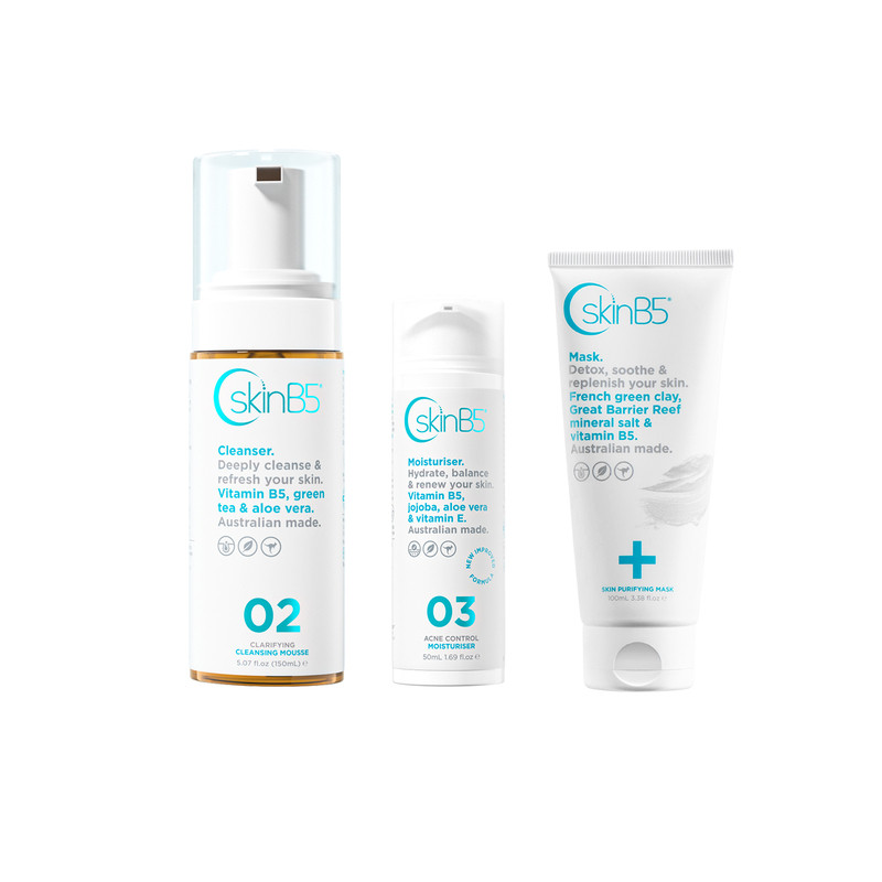 SkinB5痘肌护理组合祛痘洁面慕斯