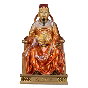 文昌帝君神像家用书房供奉摆件文曲星君玄关家居铜像禅意桌面摆件
