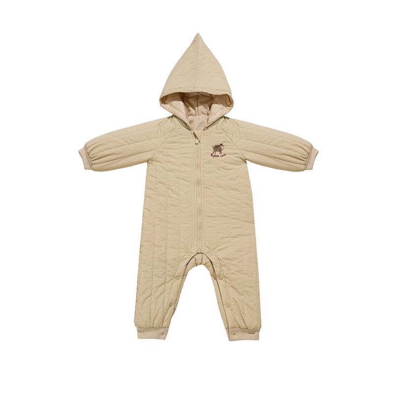 RC童装小童精灵帽棉服连体衣新款
