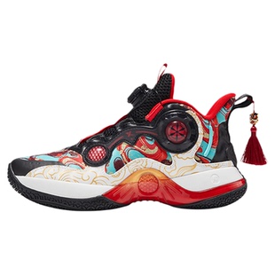 特步童鞋儿童新年款运动鞋男童过年篮球鞋儿童新年本命年红色鞋子