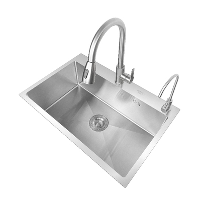 加厚SUS304不锈钢洗菜盆大单槽水槽厨房家用洗菜池洗碗池子盆水斗