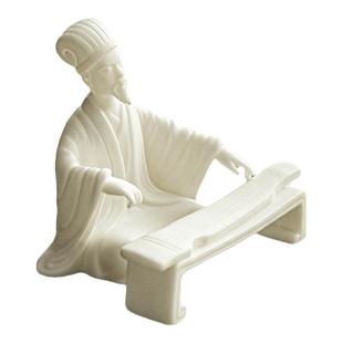 德化白瓷历史人物摆件创意精品李白琴棋书画禅意家居客厅桌面摆设