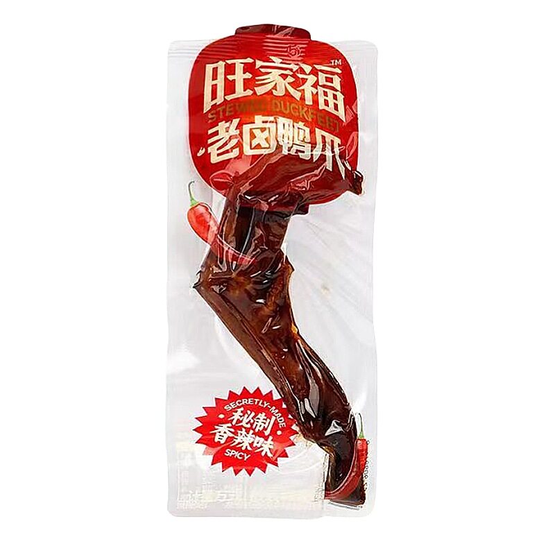 旺家福老卤鸭爪卤味鸭掌巨好吃