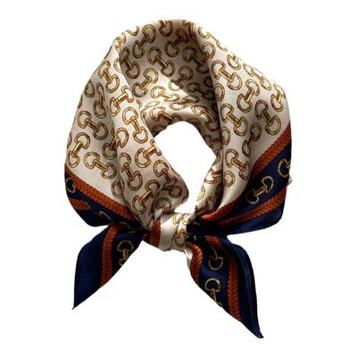 真丝丝巾女春秋时尚洋气小方巾高档送礼桑蚕丝围巾搭配衬衫小领巾