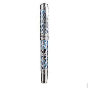 弘典钢笔男女士高档精致商务办公硬笔书法笔高颜值学生专用练字笔送礼礼物差动式活塞旗舰店A6镂空活塞笔简约