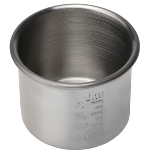 小药杯 带容积刻度服药量杯防碘伏40ml304不锈钢可消毒小号送药碗