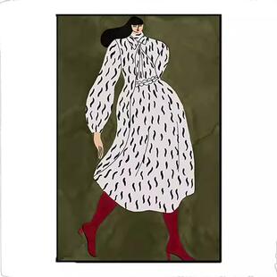 抽象艺术走廊过道挂画民宿酒店油画布软装壁画现代侘寂风装饰画竖