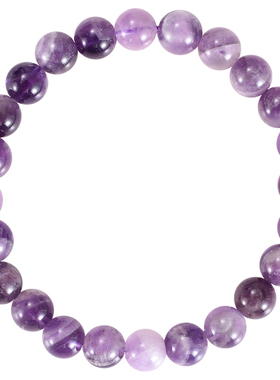 天然紫水晶手串节日礼物手链饰品