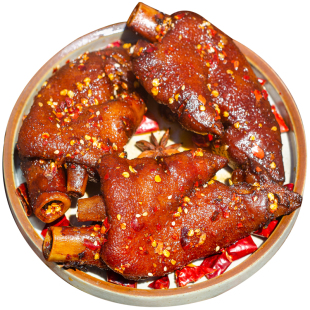 四川香辣冷吃猪蹄熟食即食猪手真空猪脚零食卤味猪爪下酒追剧特产