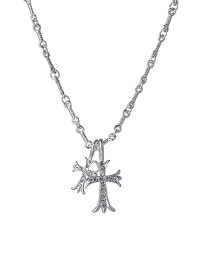 克罗项链男潮钛钢男女