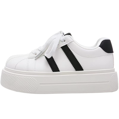 鲁鲁蛋 百搭贝壳鞋韩系厚底板鞋女款2026新款春季小白鞋面包鞋潮