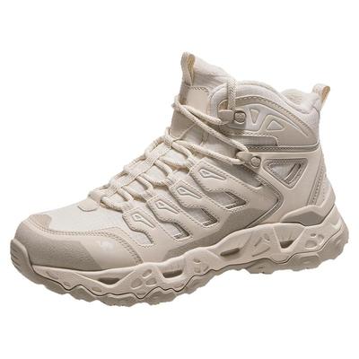 骆驼女鞋2025冬季新款户外加绒保暖棉鞋户外徒步登山鞋厚底短靴子