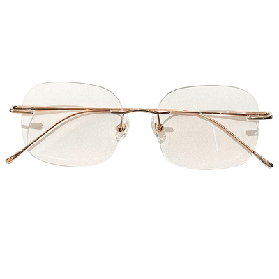 赵露思同款无边框眼镜女