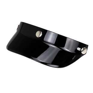 复古摩托车头盔帽檐三扣式四分之三头盔机车头盔遮阳防晒半盔帽沿