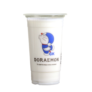500ml一次性叮当猫定制奶茶杯