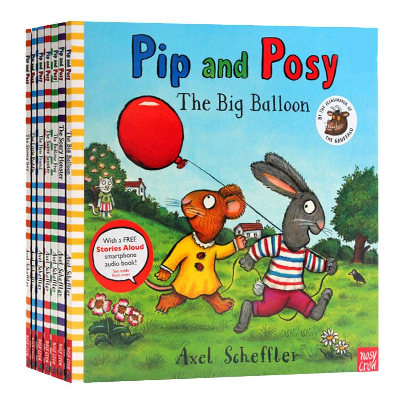 pip and posy 波西和皮普10册 英文原版绘本 名家Axel Scheffler 儿童启蒙图画书 情商启蒙品德教育 温馨幽默学龄前读物