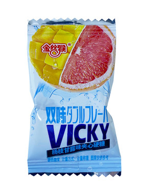 金丝猴白桃樱花百香果味夹心硬糖
