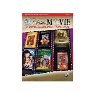 经典电影弦乐器乐独奏 中提琴 附CD Alfred原版乐谱书 Classic Movie Instrumental Solos for Strings Viola 00-35128