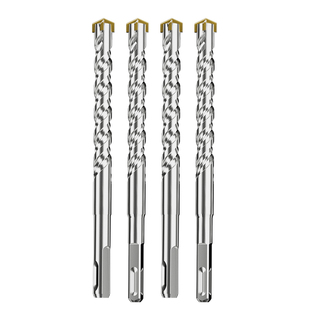 蓝胜十字冲击钻电锤钻头高硬度圆方柄混凝土钢筋打孔穿墙专用电锺