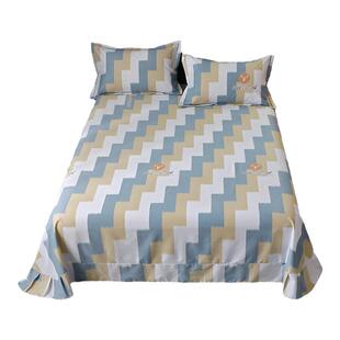 床单单件纯棉100全棉加厚学生宿舍单人双人1米5单独磨毛被单冬季