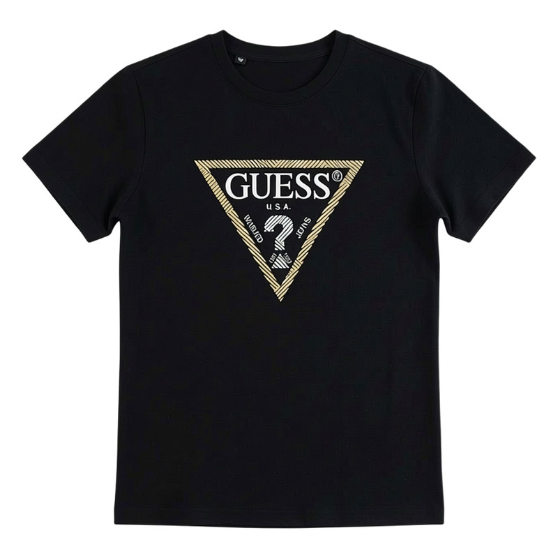 GUESS剪洗标男士XL码短袖T恤衫