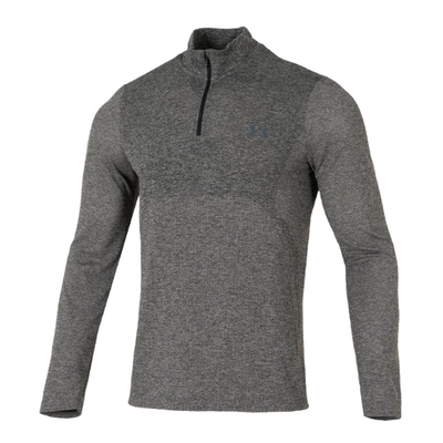 安德玛官方UA Seamless Stride男装半拉链跑步运动长袖T恤1378168