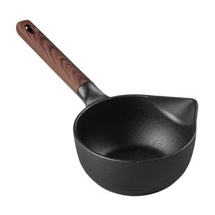 LFGB德国品质3代铸铁锅800ml泼油锅加深热油小锅燃气电磁炉煎蛋锅