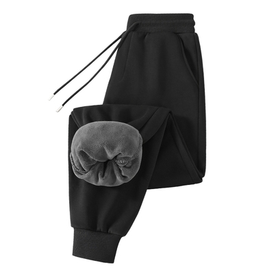 加绒裤子男款秋冬季加厚运动裤男