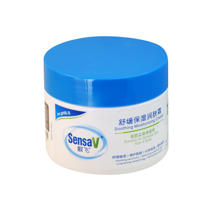 敏飞舒缓保湿润肤霜150g 深层补水滋润强韧修护敏感温和面霜女男