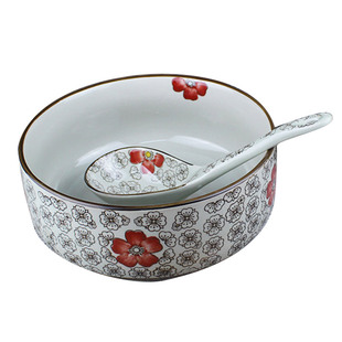 日式和风8英寸汤碗 大碗大汤碗汤盆 釉下彩拉面碗排骨碗 陶瓷餐具