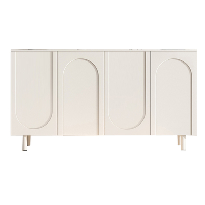 奶油风鞋柜储物柜门口靠墙鞋架