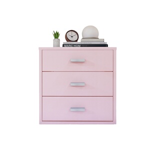 宿舍桌面储物柜小型铁皮柜办公室铁艺置物架抽屉式收纳盒床头柜