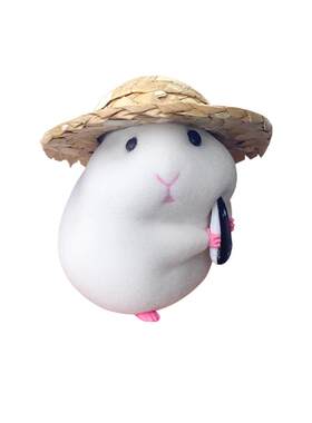 汽车摆件吃货仓鼠中控台可爱装饰