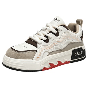 马克华菲男鞋2026新款板鞋男士休闲增高鞋冬季厚底小白鞋男款鞋子